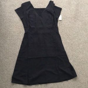 Old Navy v-neck black dress with smock back